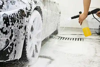 Mercedes Exterior Car Wash and Dry Dubai