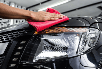 Aston Martin Headlights Polishing in Dubai